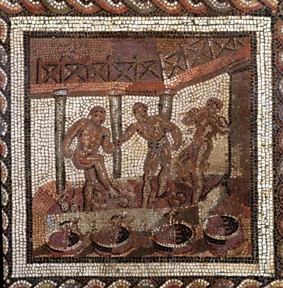 Druiven treden, uit Saint-Roman-en-Gal door Roman